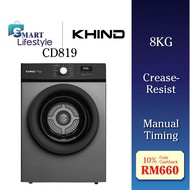 KHIND 8KG CLOTHES DRYER CD819/ FARADAY CLOTHES DRYER (5KG) FCD-505/FCD-506E / (8KG) FCD-805/FCD-806E