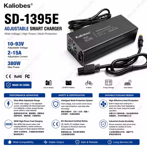 36V 48V 60V 72V lithium battery charger 42V 54.6V 65.7V 84V 5A 8A 10A 12A 15A 20A intelligent fast c