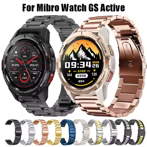 Stainless Steel Strap For Mibro Watch GS Active Smartwatch Metal Strap For Mibro GS Pro Bracelet Ban