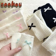 SEEKOV Children's Sock Covers, Acrylic Bow Knitted Sock,  Knitted Warm Leg Socks