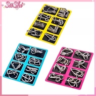 [Ready] Metal Puzzle 3D Metal/8in1 Metal Puzzle/ Brain Game Practice Sharpening IQotak/ Metal Wire P