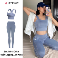 Hot fitme women fitness clothing Delta gym bra high waist support yoga pants leggings