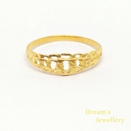 Cincin Coco Lipan Pasir Bajet Emas 916 / Coco Lipan Pasir Ring 916 Gold Dreams Jewellery