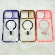 Mobest Case Clear Back Magnetic Color Edge Charging For Model i17 17pro 17promax