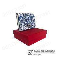 SALVATORE FERRAGAMO รุ่น GANCINI FOLIAGE PRINT LEATHER WALLET CODE: 22D780 0763508 101 กระเป๋าสตางค์