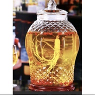 Glass Wine Pitcher 8833 - 3 Liters, 6 Liters, 8 Liters, 10 Liters, 15 Liters With Valve and Without 