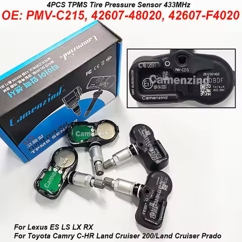 4PCS 433Mhz TPMS Tire Pressure Monitoring Sensor PMV-C215 42607-48020 42607-60010 42607-F4020 For Le