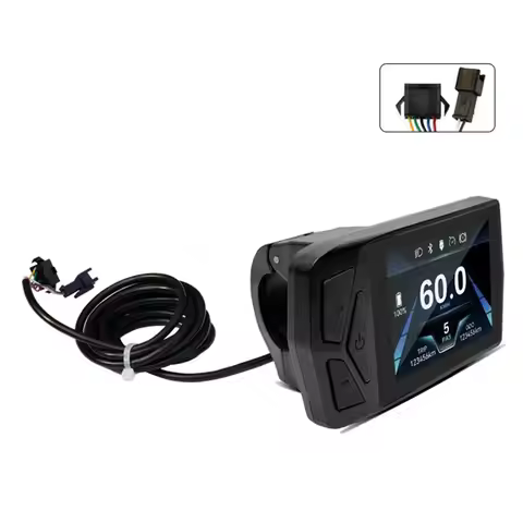 A89E-E-Bicycle LCD T24 Mini Display 36V-72V For Electric Bike For Electric Bike Accessory SM Connect