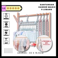 Magic Hanger 9 Holes Space Saving Plastic