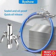 【Byshow】🔥Malaysia In Stock🔥 Stainless Steel High Pressure Grease Gun Lock Clamp Type Double Handle S