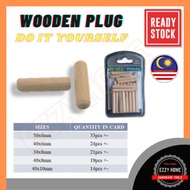 WOODEN PLUG/WOOD DOWEL/DOWEL PIN/KAYU/WOOD WALL PLUG/WALL PLUG KAYU