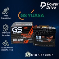 [ Installation Provided ] LN2 - DIN65 | GS Dura Tough Ultra Power Long Life EFB Battery Proton X50