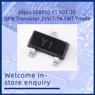 20pcs SS8050 Y1 SOT-23  NPN Transistor 25V/1.5A SMT Triode