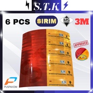 1 Roll (150 PCS) 3M SIRIM Side Marking Reflector Sticker J5 Type / Sticker Puspakom / JPJ Sticker / 