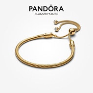 Pandora 14K Gold-Plated Snake Chain Slider Bracelet