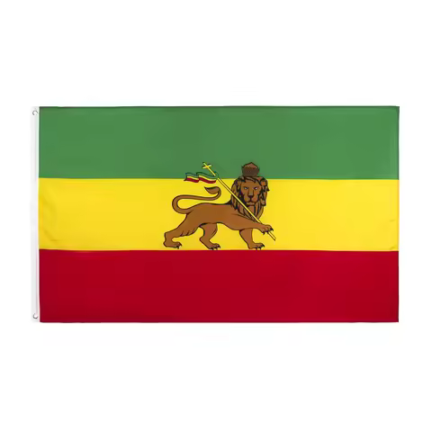 3x5Fts Ethiopian Lion Of Judah Flag Rasta