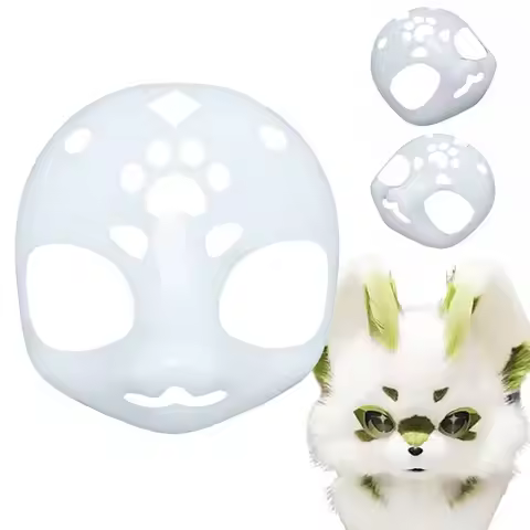 New 3D Cosplay Kigurumi Base Beast Skull Mask Animal DIY Fursuit Head Base Plastic Furry Mask Costum