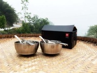 孖人牌不銹鋼 餐具六件套