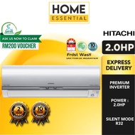 Hitachi 2.0HP Air Conditioner Premium Inverter Series R32 RAS-VX18CJ/RAC-VX18CJ | Air Cond | Aircond