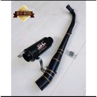 SC PROJECT FULL BLACK ex5 wave 100 slr 110 115 lagenda kriss bonus sym ALL BEBEK MOTORCYCLES