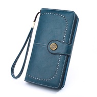 [Lissa] Multi-Card Slot Long Woman Wallet Large Capacity PU Leather Waterproof Wear-Resistant Suitab