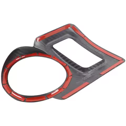 Real Carbon Fiber For Nissan 370Z Z34 2009-2020 Car central control water cup frame decorative stick