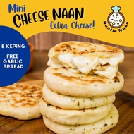 ❅Mini Cheese Naan EXTRA CHEESE With Garlic Spread (Cheese Naan Frozen)♔