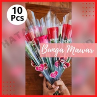 MAWAR Valentine's Day Roses Artificial Roses Plastic Roses Stem Roses Artificial Flower Bouquets Che