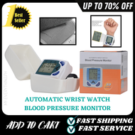 NEW Automatic Portable Wrist Blood Pressure Monitor And Digital Heart Rate Watch Monitor Meter