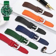2024 new Rubber watch strap substitute Rolex black and green Submariner Daytona Yacht Explorer silicone strap for men 20 21mm