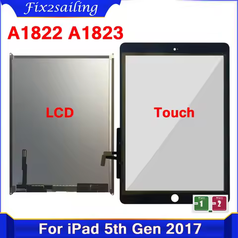 For iPad 2017 LCD For iPad 5th Gen 9.7 2017 A1822 A1823 Touch Screen Digitizer Glass Touch Panel Rep
