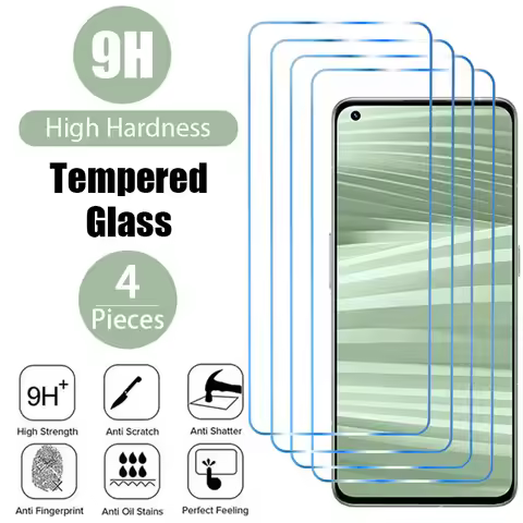 4PCS Tempered Glass for Realme GT 2 Pro 8 7 9 Pro 8i 9i Screen Protector for Realme GT Neo 2 3 2T Q3