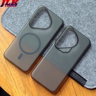 [JLK] Ultra Thin Matte Magnetic Phone Case for Huawei Pura 70 Ultra P70 Pro Transparent Shockproof H