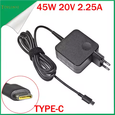 20V 2.25A 45W Type USB C Laptop AC Adapter Power Supply ​Charger For Lenovo C330 S330 C340 S340 100E