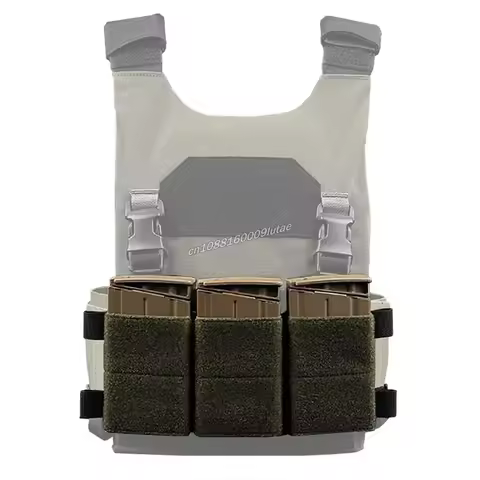 Triple 556 762 Magazine Pouch KYWI Placard SCAR G3 AK M4 Dual Purpose Mag Bag LV119 HSP Tactical Ves