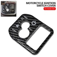 FLYTOP Motorcycle Ignition Switch Cover Carbon Fiber Key Hole Protector Lock Decorative Sticker For 