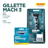 GILLETTE Mach 3 Razor Shaver Refill Handle