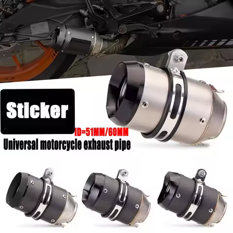 51mm 60mm AR exhaust Austin Racing Inlet universal Muffler Pipe Exhaust Pipe Tailpipe