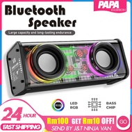 Portable Speaker Bluetooth RGB TWS Dual Speaker Wireless Small Cannon LED 3D Surround TF mode Waterp