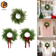 [prettyia] 19inch Artificial Pine Christmas Wreath Realistic for Holiday Party Decor