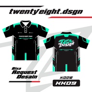 Twentyeight KKO9, Motif Jersey Full Printing Tosca Racing Satuan Request Desain Melalui Chat