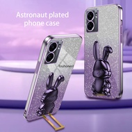 Casing For Oppo A57 Case Oppo A77 Case Oppo A77S Case Oppo A93 Case Oppo A2 Pro Case Oppo A73 A83 Case Oppo F17 Pro Case Oppo Reno4 Lite Case Oppo Reno 4F Case Cartoon Bunny Stand Lazy Bracket Cute Rabbit Holder Phone Cover Cassing Cases Case VX