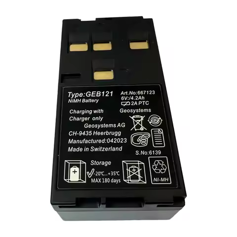 GEB121 Battery For SWISS TCR407, TCR702, TCR802 TPS-400 TPS-1100 TPS-800 TPS-700 TC302/402Total Stat