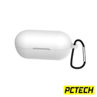 ●∏Silicone Protective Case with Anti-Lost Buckle For Haylou Gt1 Plus TWS Bluetooth 5.0 Earphones