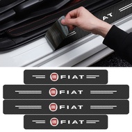 rbon Fiber Door Sill Protection Sticker 4pcs Car Accessories for Fiat Punto Abarth 500 Stilo Ducato 