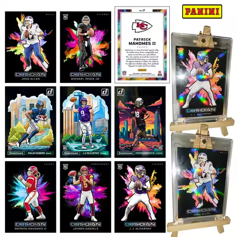 Panini DIY josh allen patrick mahomes daniels black Colored smoke Collectible card bricks DIY homema