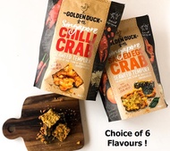 Brand New Golden Duck Salted Egg Fish Skin / Potato Ridges / Chilli Crab Seaweed / Salted Egg Crab.