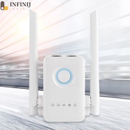 WiFi Range Extender Dual Band 5GHz 2.4GHz WiFi Repeater 1200Mbps Signal Booster [infinij.sg]