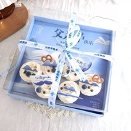 Fathers Cupcake Hampers Box Mini Cupcake Box for Father's Day, Happy Fathers Cake Box DAY