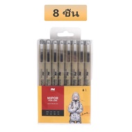 MW 3/5/8/10/12 ชิ้น ชุดปากกาไมครอน ปากกาไฟน์ไลน์ Pigma Micron สําหรับเขียน ร่างภาพ วาดภาพ วาดภาพประก